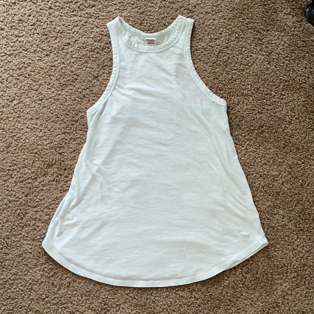 Light Teal high neck tank top